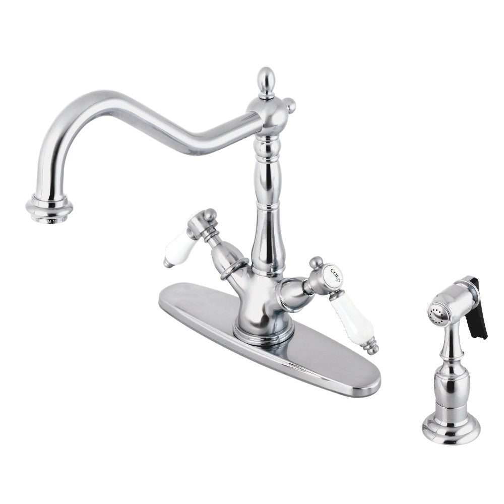 Bel-Air Two Handle Single-Hole Kitchen Faucet in Polished Chrome