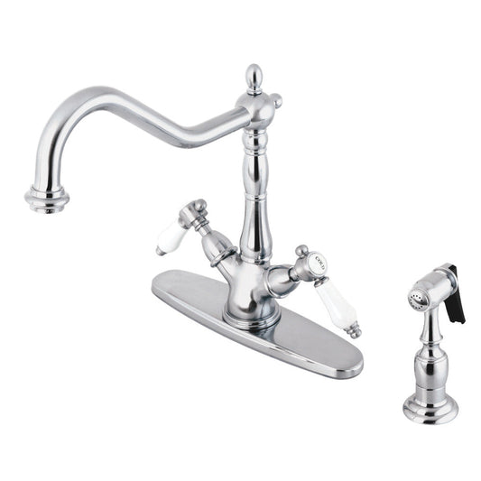 Bel-Air Two Handle Single-Hole Kitchen Faucet in Polished Chrome