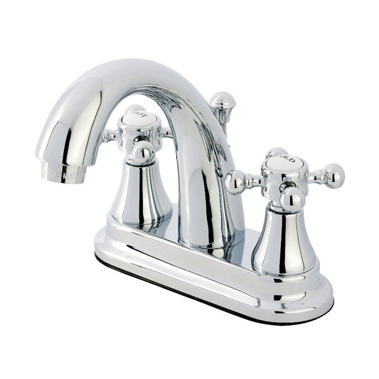 English Country 4 Inch Centerset Bathroom Faucet in Polished Chrome