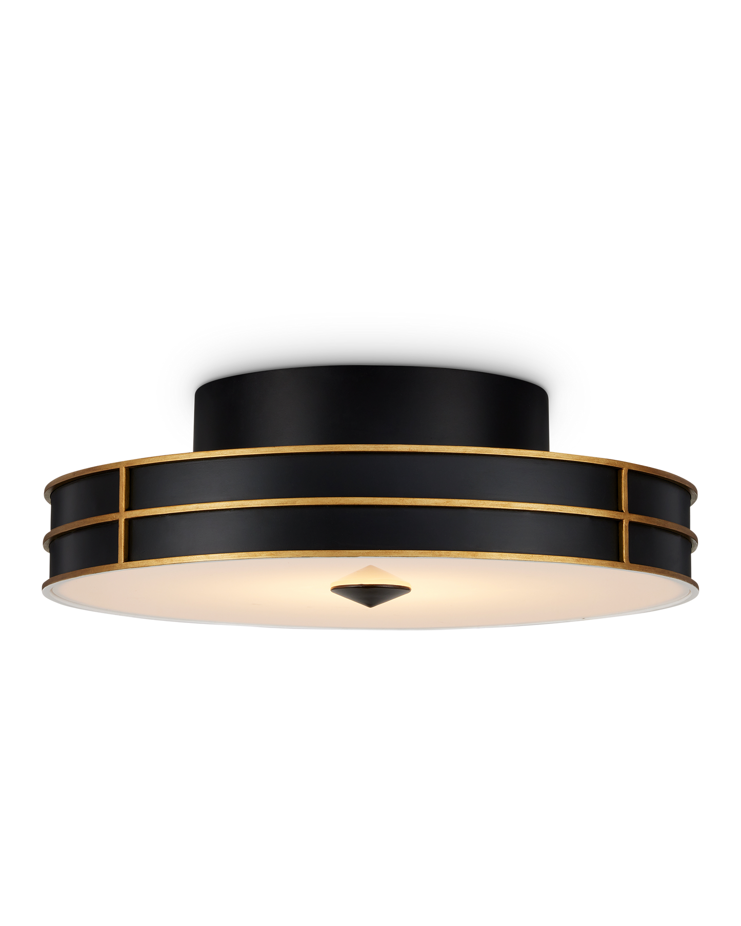 Fielding Black Flush Mount