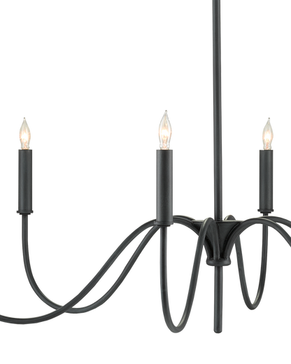 Tirrell Small Black Chandelier