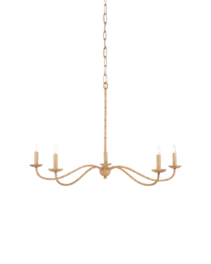 Saxon Small Tan Chandelier