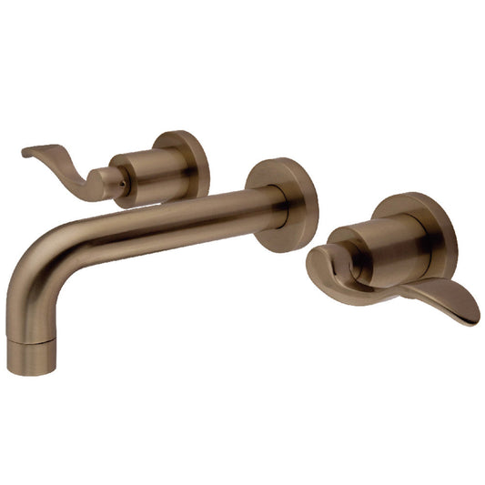 NuWave Wall-Mount Bathroom Faucet in Brushed Nickel