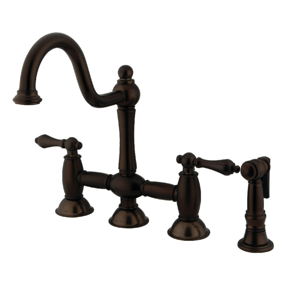 Restoration Bridge Kitchen Faucet in Oil Rubbed Bronze