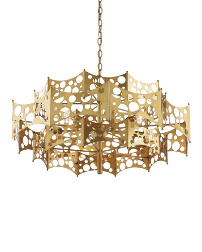 Emmental Gold Chandelier