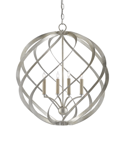 Roussel Silver Orb Chandelier