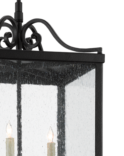 Giatti Large Black Outdoor Lantern