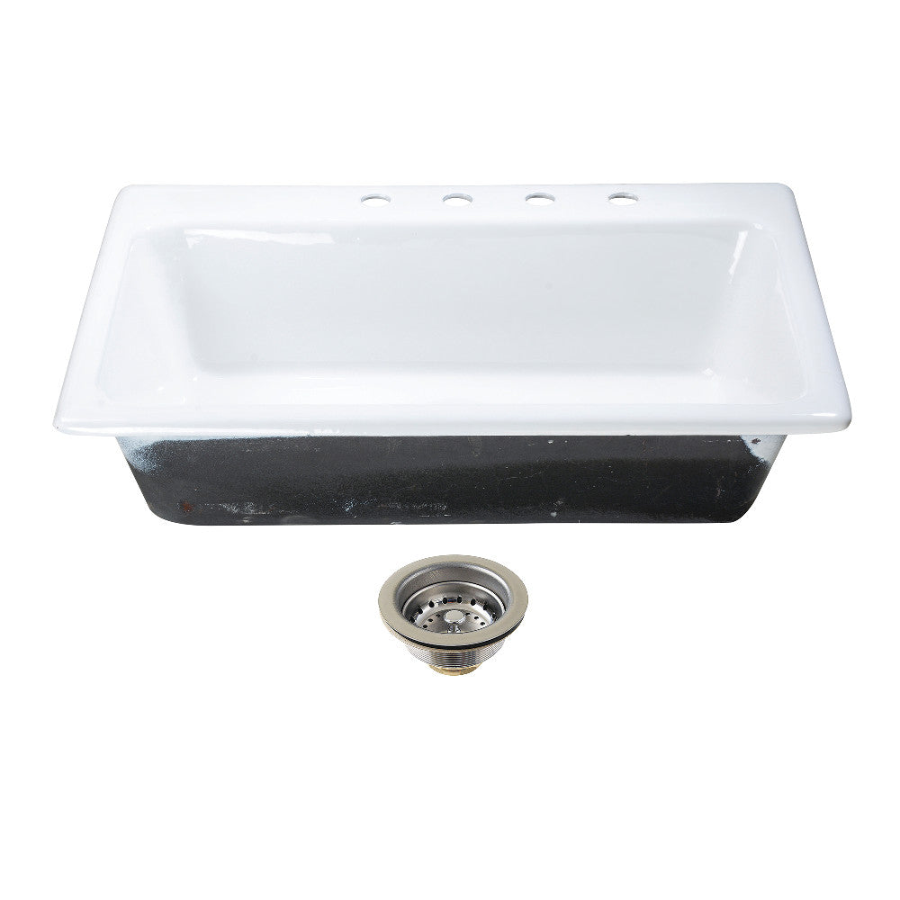 Towne 33 Inch Drop-In Kitchen Sink in White