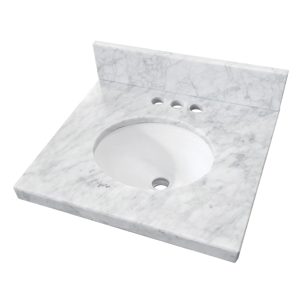 Fredrickson 19 Inch Vanity Sink Top in Carrara White