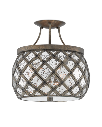 Buckminster Bronze Semi-Flush Mount