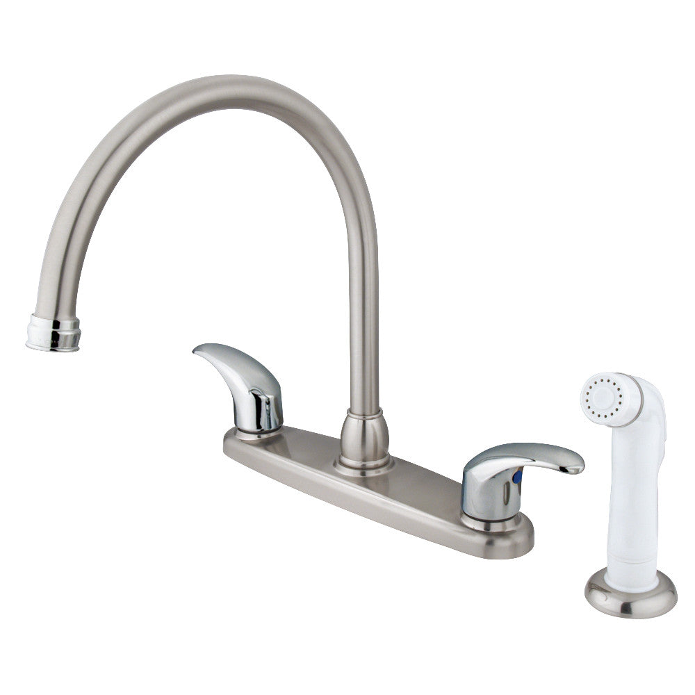 Legacy Centerset Kitchen Faucet in Brushed Nickel/Polished Chrome