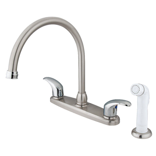 Legacy Centerset Kitchen Faucet in Brushed Nickel/Polished Chrome