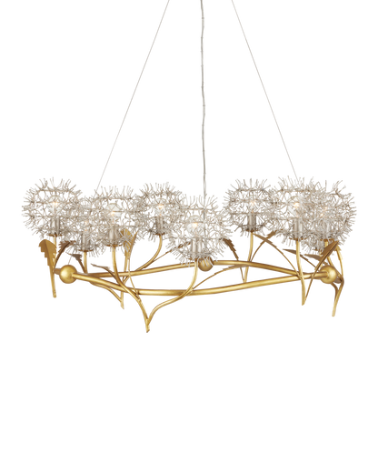 Dandelion Silver & Gold Chandelier