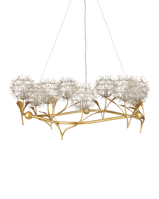 Dandelion Silver & Gold Chandelier