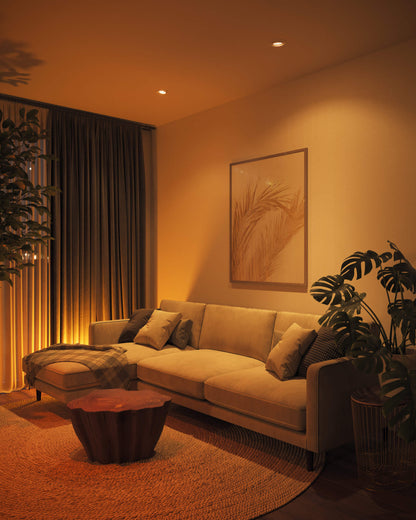 4? RGB+CCT Smart Flat Gimbal Recessed Light Pro