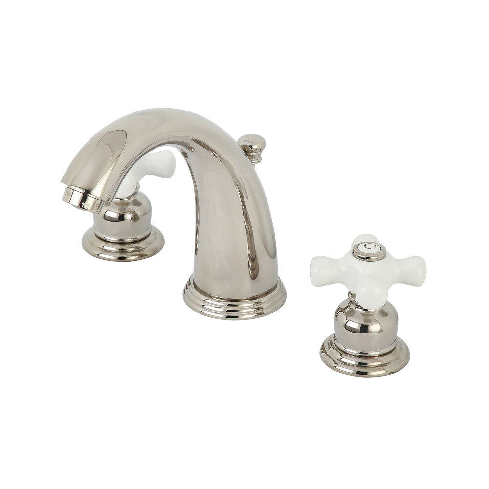 Victorian Widespread Bathroom Faucet in Polished Nickel