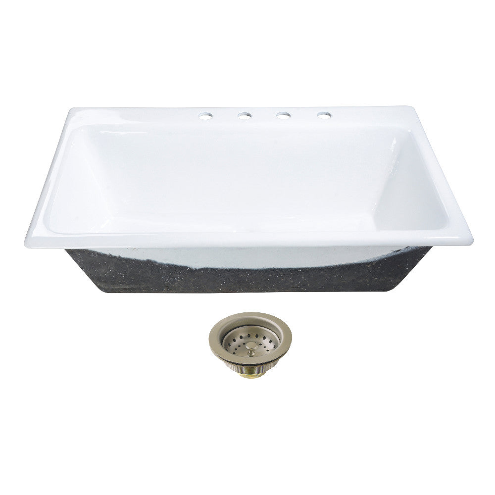 Towne 36 Inch Drop-In Kitchen Sink in White