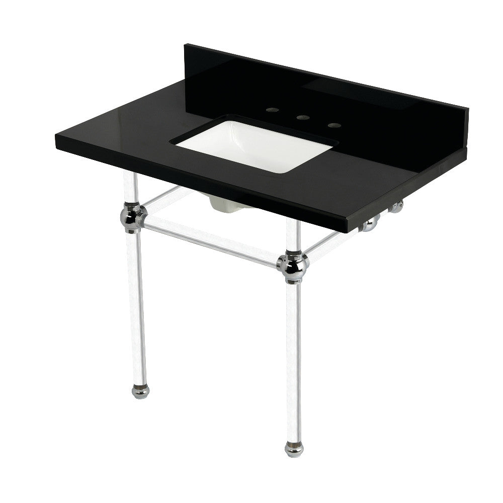 Templeton 36 Inch Console Sink in Polished Chrome