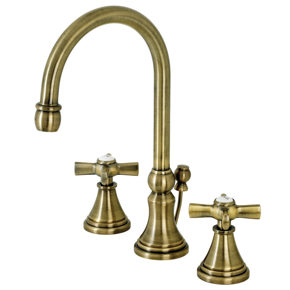 Millennium Widespread Bathroom Faucet in Antique Brass