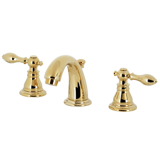 American Classic Widespread Bathroom Faucet in Polished Brass