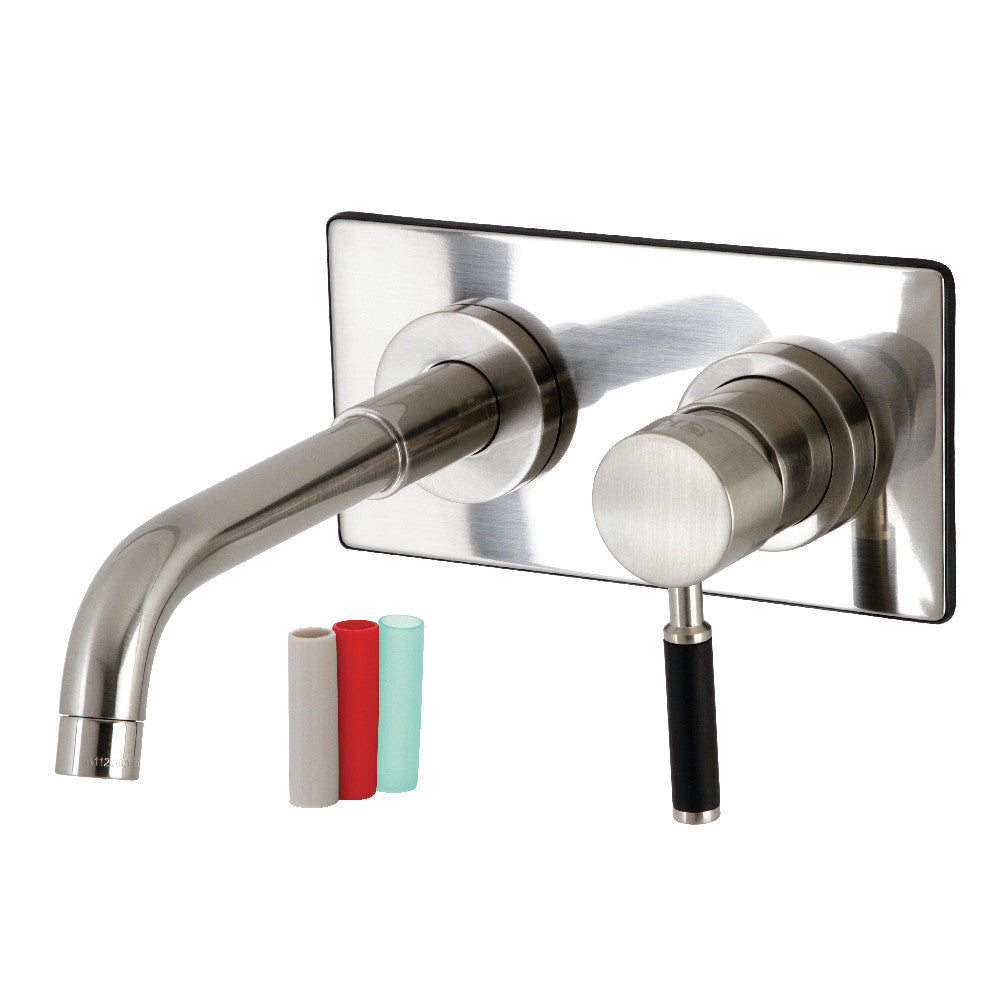Kaiser Wall-Mount Bathroom Faucet in Brushed Nickel