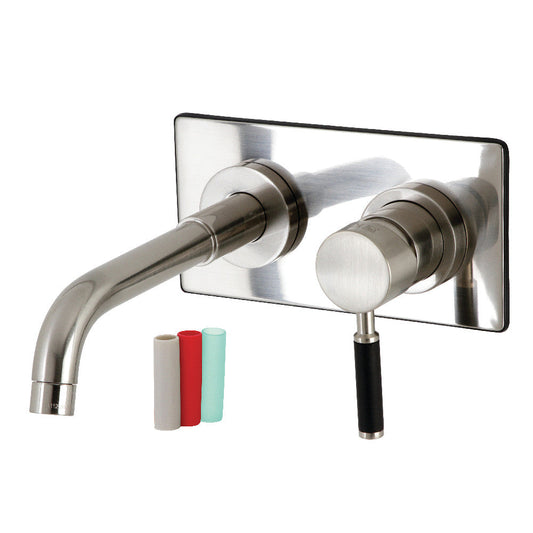 Kaiser Wall-Mount Bathroom Faucet in Brushed Nickel