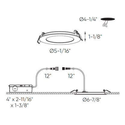 Multi CCT Slim Round Recessed 2 Hour Fire Rated
