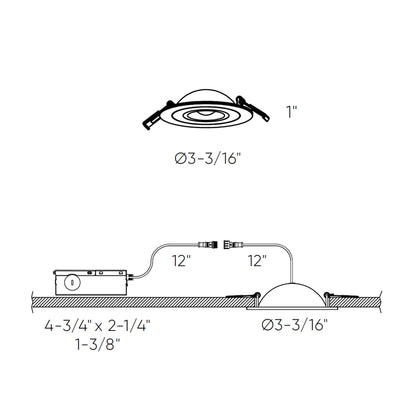 Flat LED Recessed Gimbal