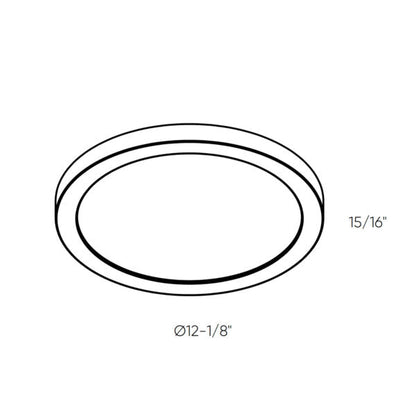 Metal Flush Mount, 5CCT