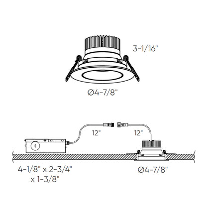 4" Gimbal Recessed Dim to Warm