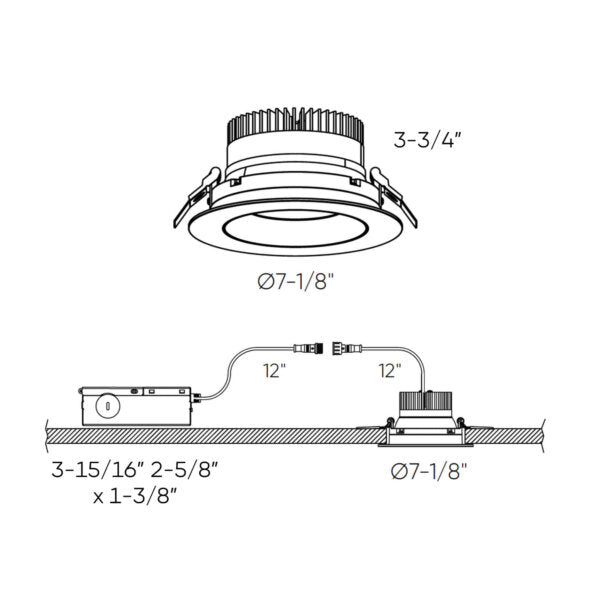 6" Gimbal Recessed Dim to Warm