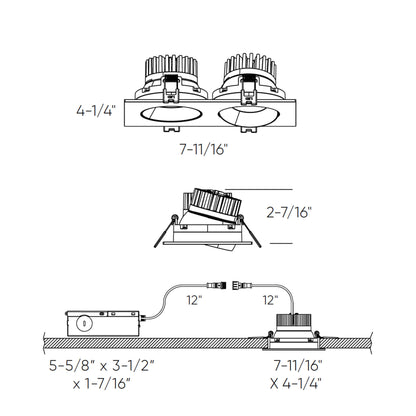 Double GBR35 Recessed 5 CCT