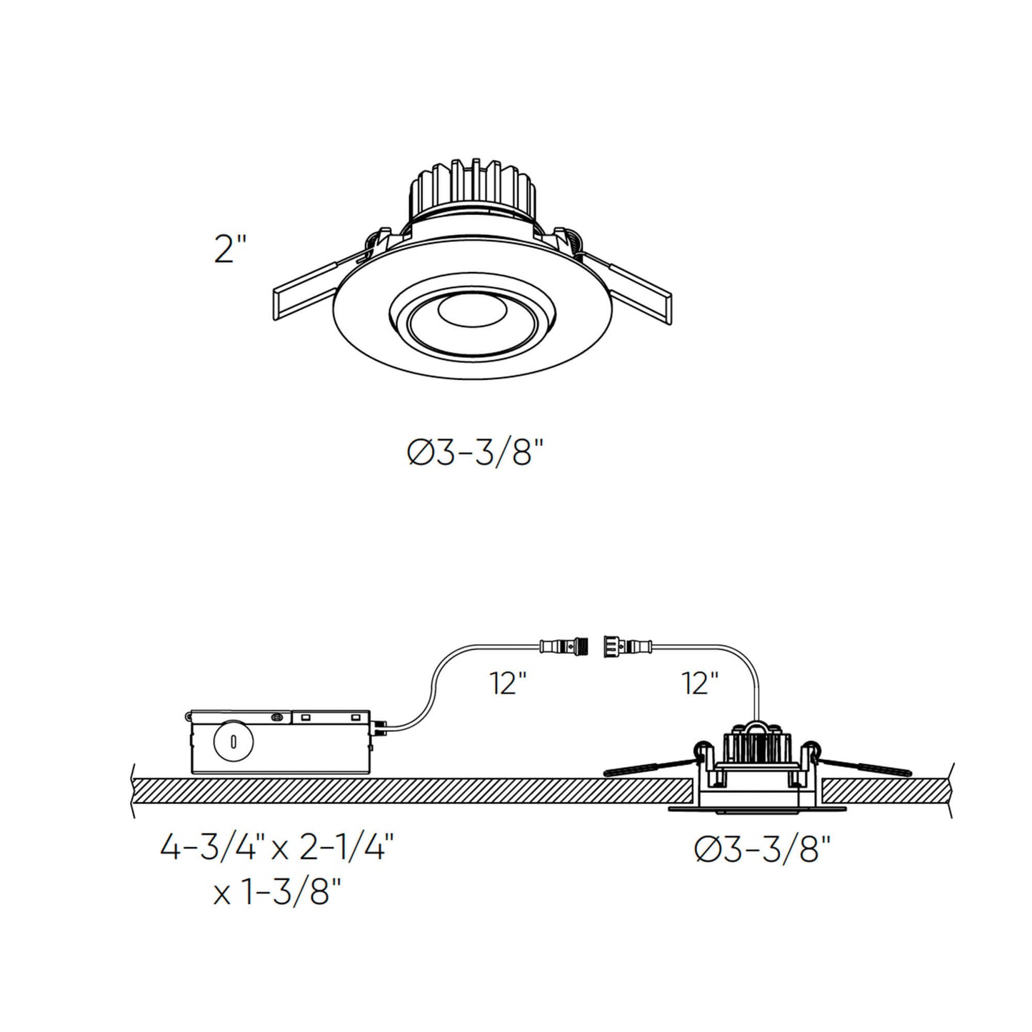 3 Inch Round Recessed LED Gimbal Light in 5CCT