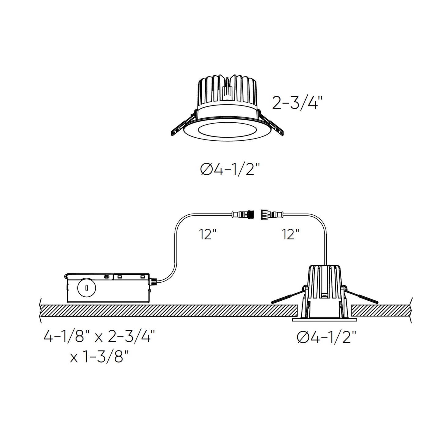 4 Inch Round Indoor/Outdoor Regressed Down Light