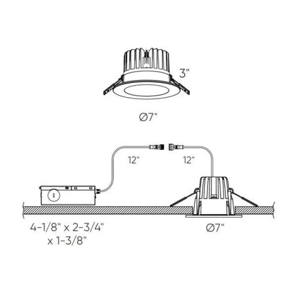6 Inch Round Indoor/Outdoor Regressed Down Light