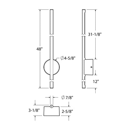 48'' Indirect linear wall sconce