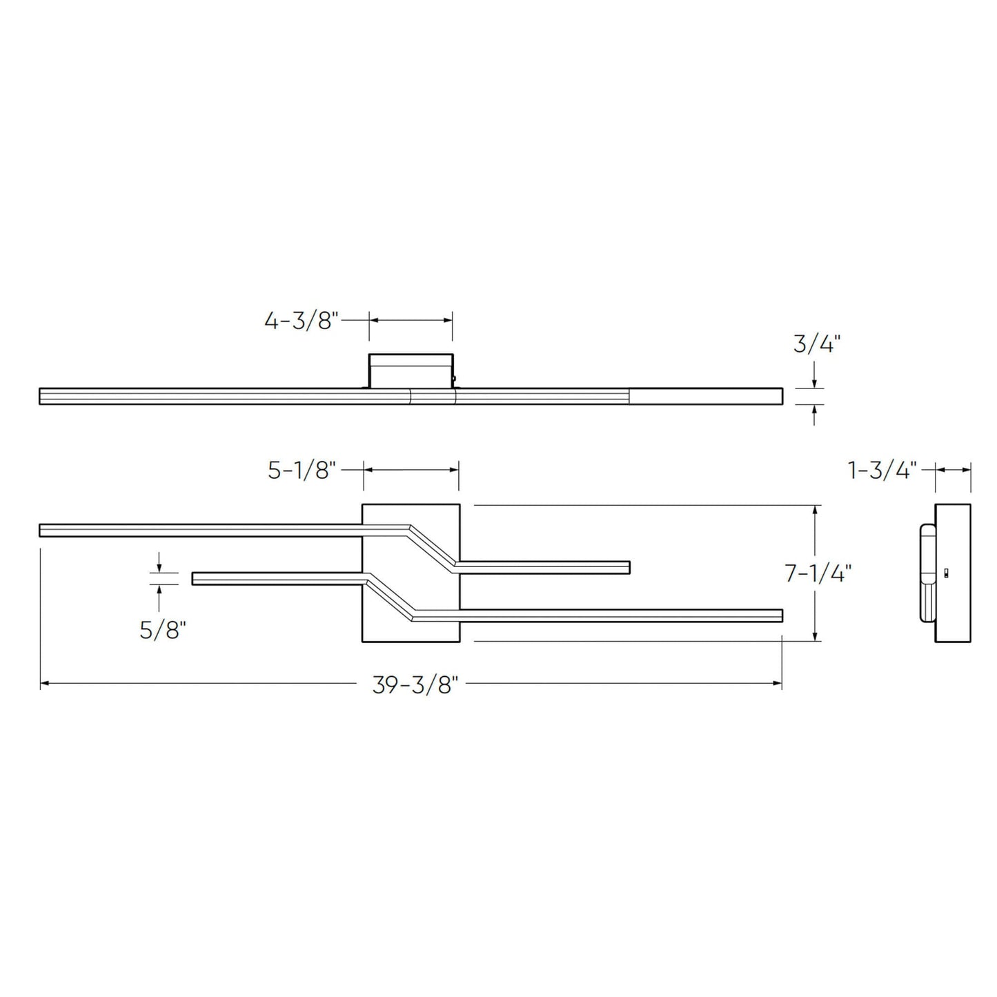 Double Line Wall Mount