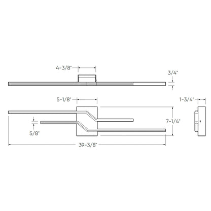 Double Line Wall Mount