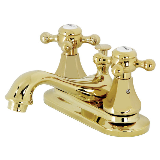 Metropolitan 4 Inch Centerset Bathroom Faucet in Polished Brass
