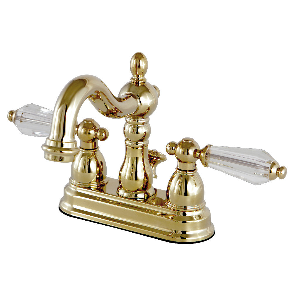 Wilshire 4 Inch Centerset Bathroom Faucet in Polished Brass