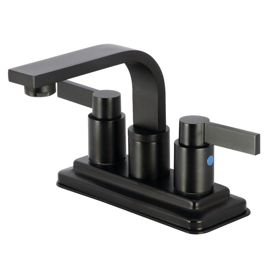 NuvoFusion 4 Inch Centerset Bathroom Faucet in Matte Black