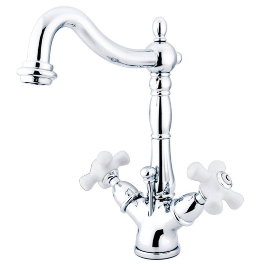 Heritage 4 Inch Centerset Bathroom Faucet in Polished Chrome