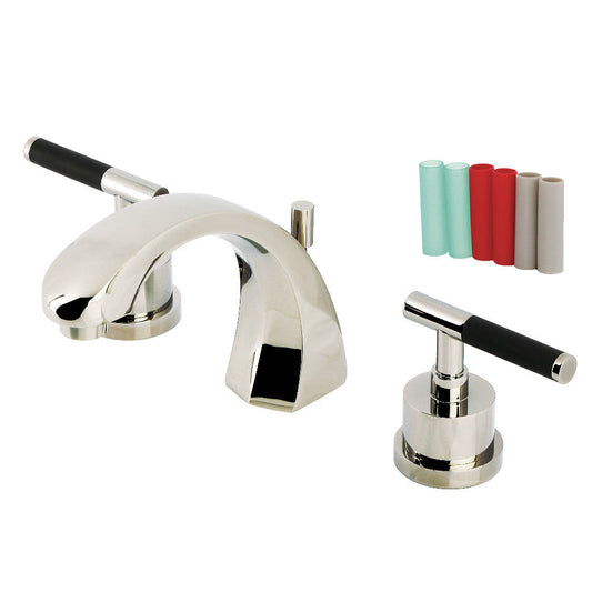 Kaiser Widespread Bathroom Faucet in Polished Nickel