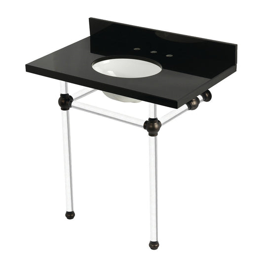 Templeton 36 Inch Console Sink in Oil Rubbed Bronze