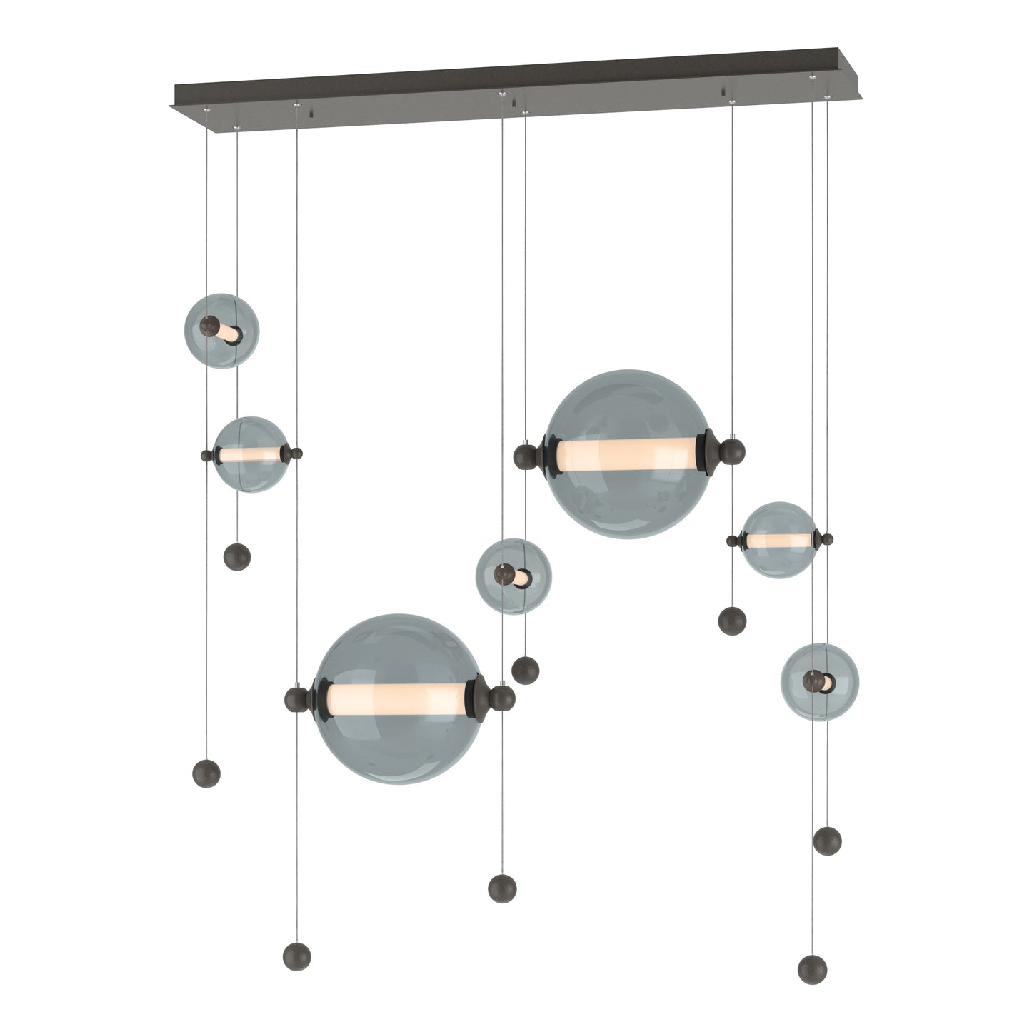 Abacus 7-Light Double Linear LED Pendant