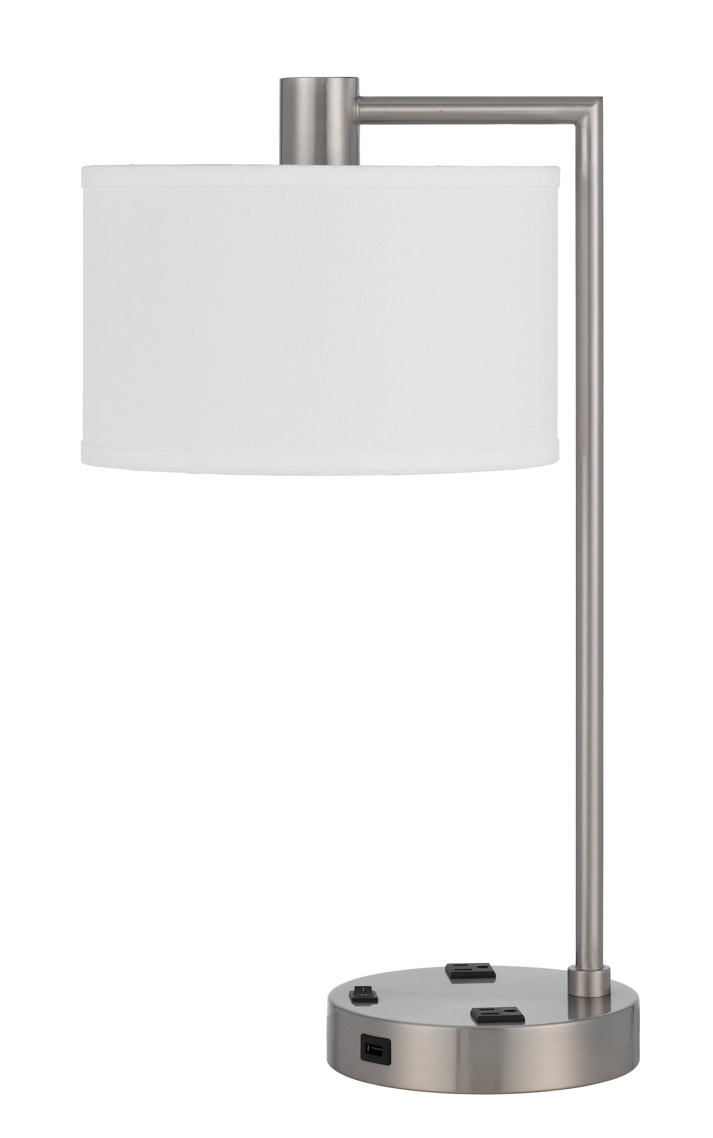 Roanne Metal Desk Lamp With Power Outlet And Usb Charging Ports