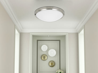 Led Dimmable Ceiling Flush Mount With Glass Diffuser