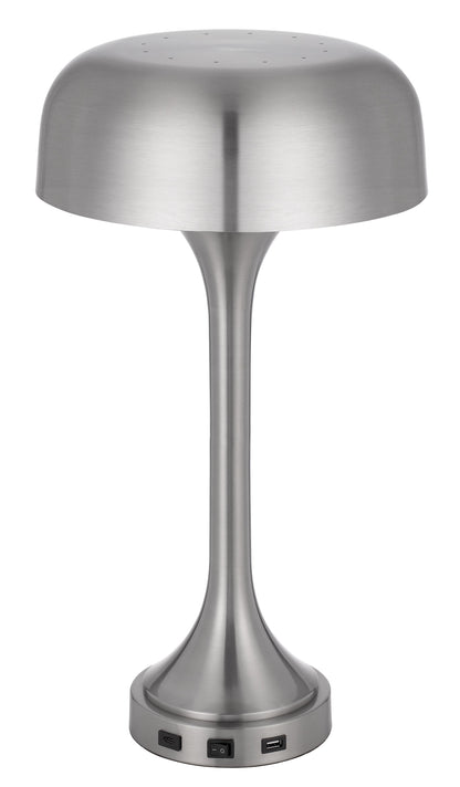 40W X 2 Mushroom Cloud Metal Desk Lamp With 1 Usb And 1 Type C  Usb Charging Ports