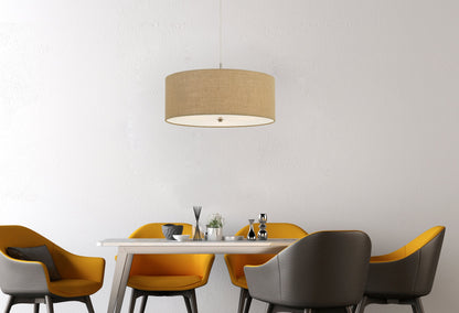 60W X 3 Addison Drum Pendant Fixture. Dia:24"