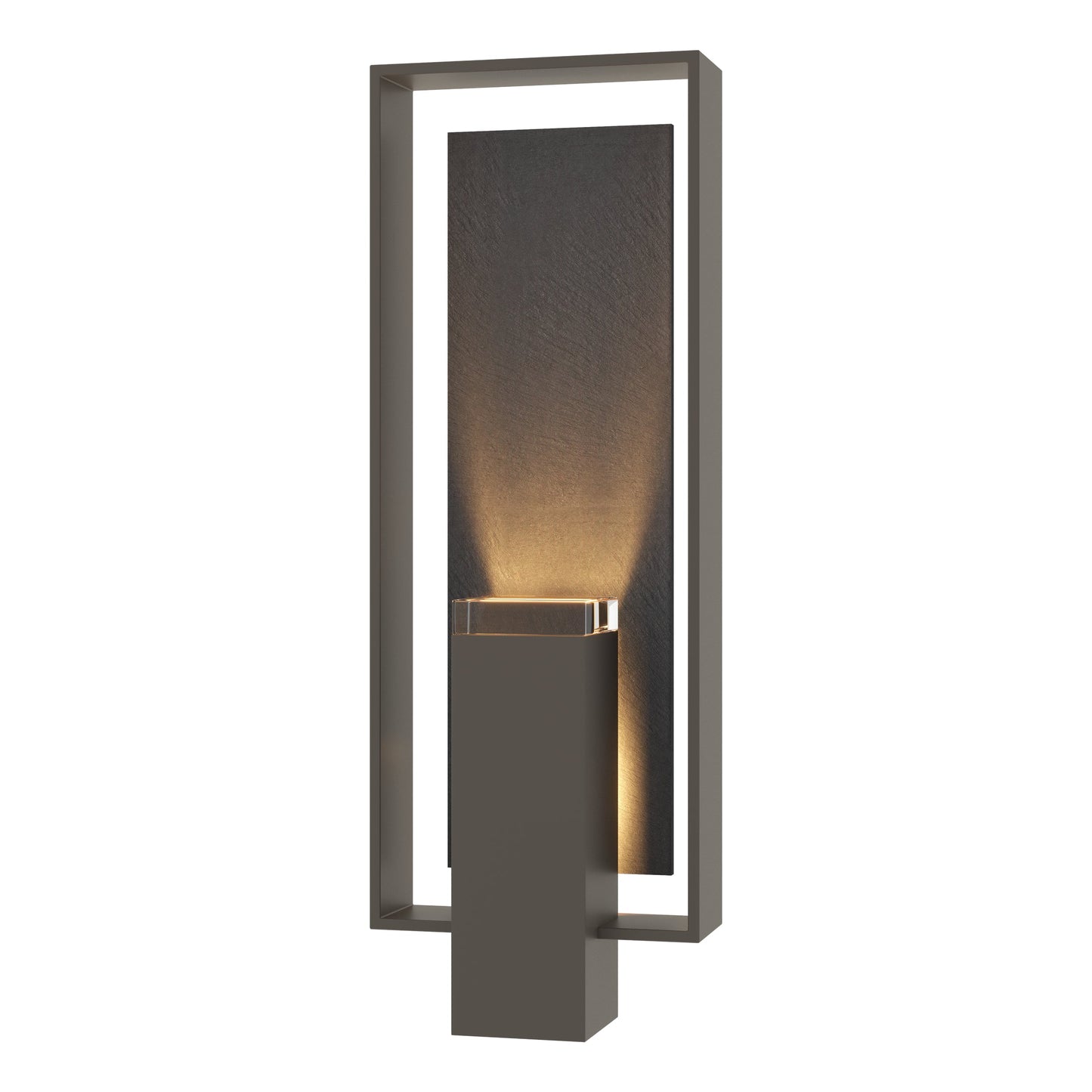 Shadow Box Large w/Slate Outdoor Sconce